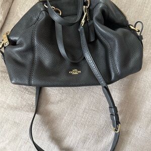 Coach Black Leather Women's Bag